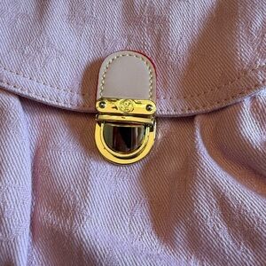 Elegant Pink Designer Denim Women's Bag